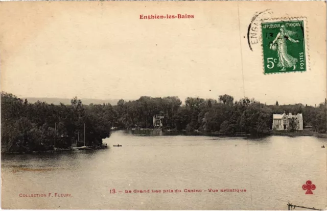 CPA Enghien les Bains Le Grand Lac pris du Casino FRANCE (1332989)