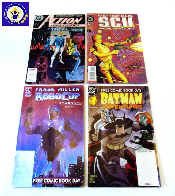 4 Issue Lot: Action Comics Weekly #612, Metropolis SCU 2, Robocop, Batman Adv.#1