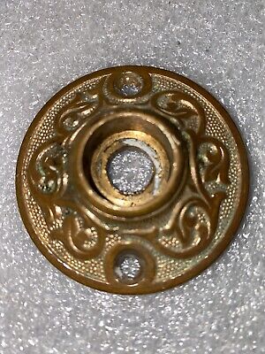 Antique Victorian Heavy Brass Doorknob Rosette
