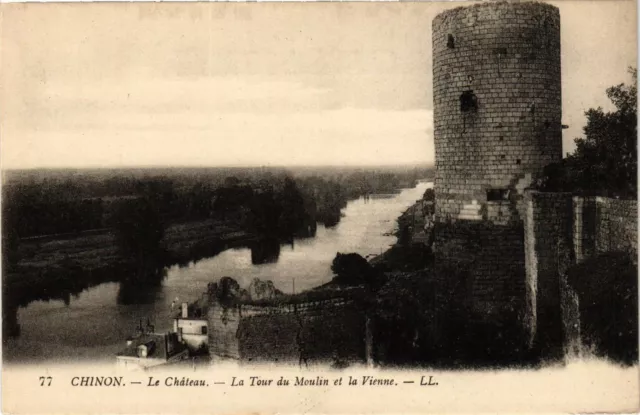 CPA CHINON - Le Chateau - La Tour du Moulin et la Vienne (298898)