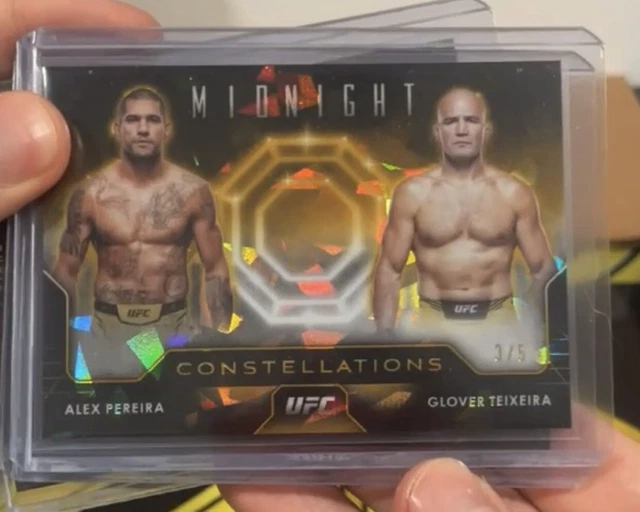 ALEX PEREIRA GLOVER Teixeira 2024 Topps Midnight UFC Constellations