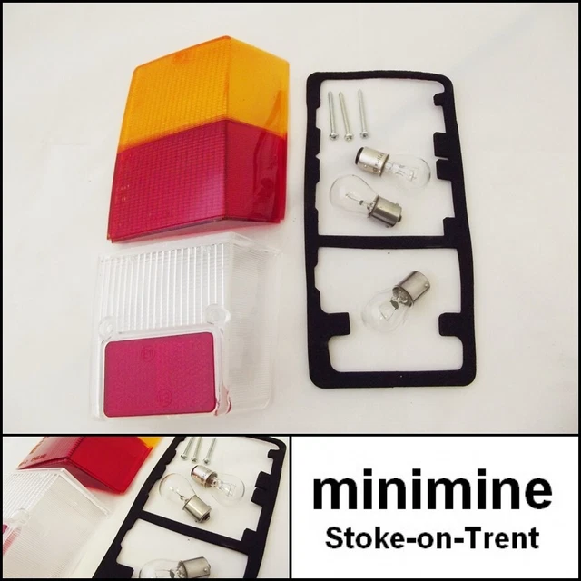 CLASSIC MINI MK4 Rear Light Lamp Unit LENS, BULB, SCREW & GASKET KIT ...