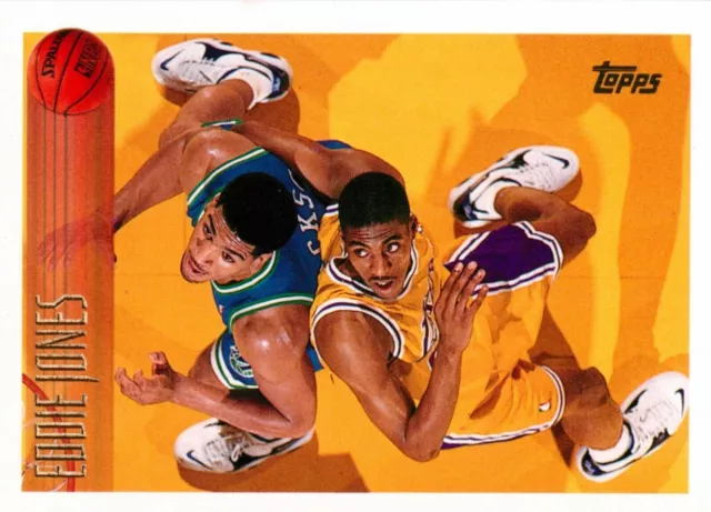 ✺Nouveau✺ 1996 LA LAKERS NBA Carte EDDIE JONES Topps