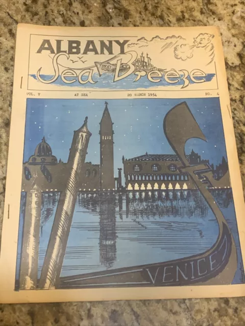 1954 Albany Sea Breeze volume 5 March 20 publication magazine military ship Rare