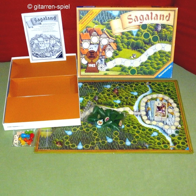 Sagaland - Komplett Top! Alte braune Ausgabe von Ravensburger ©1981