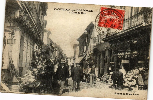 CPA CASTILLON sur DORDOGNE - La grande rue (192876)