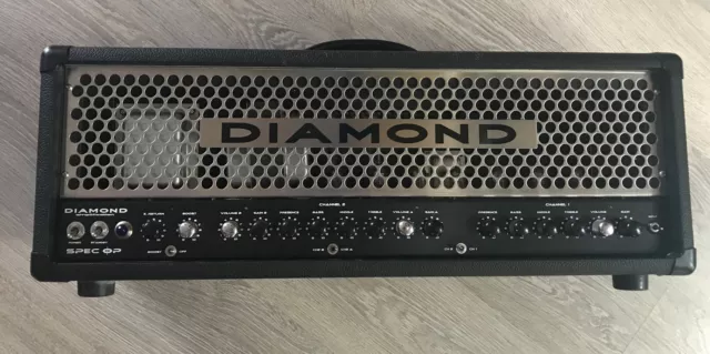 Diamond Spec OP 100 Tube Guitar Amplifier Head Amp w/ Footswitch