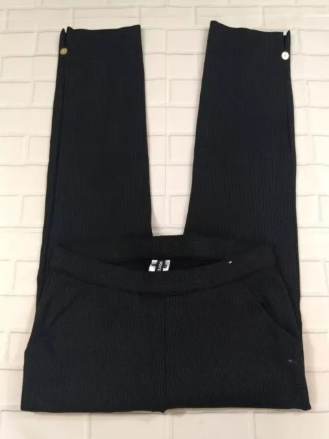 Goldenpoint Leggings Size Extra Small Womens Black Houndstooth Stretch Slim