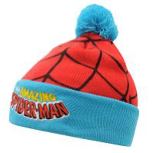 Bnwt Marvel Comics Spiderman Bobble Hat Beanie Size/Age 5-10 Years Next Day Post