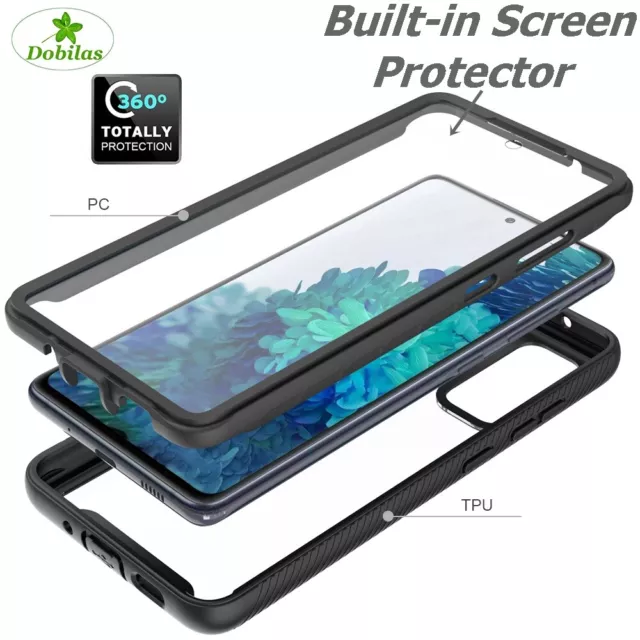 For Samsung Galaxy S21 FE 5G Case Hybird Shockproof Built-in