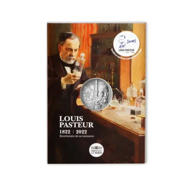 10 Euros Argent FRANCE 2022  Louis Pasteur- Bicentenaire de sa naissance -