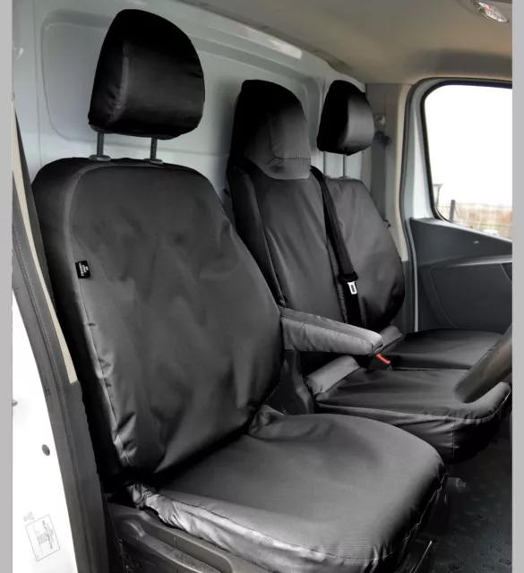 Fiat Talento Tailored Waterproof Tough Heavy Duty Van Seat Covers In Black