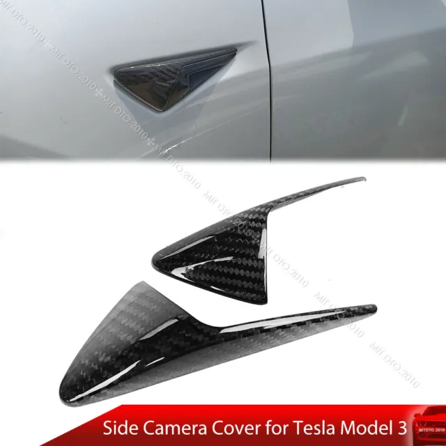 24 Fit For Tesla Model 3 5D DTO Front Bumper Grille Sticker Matte Black