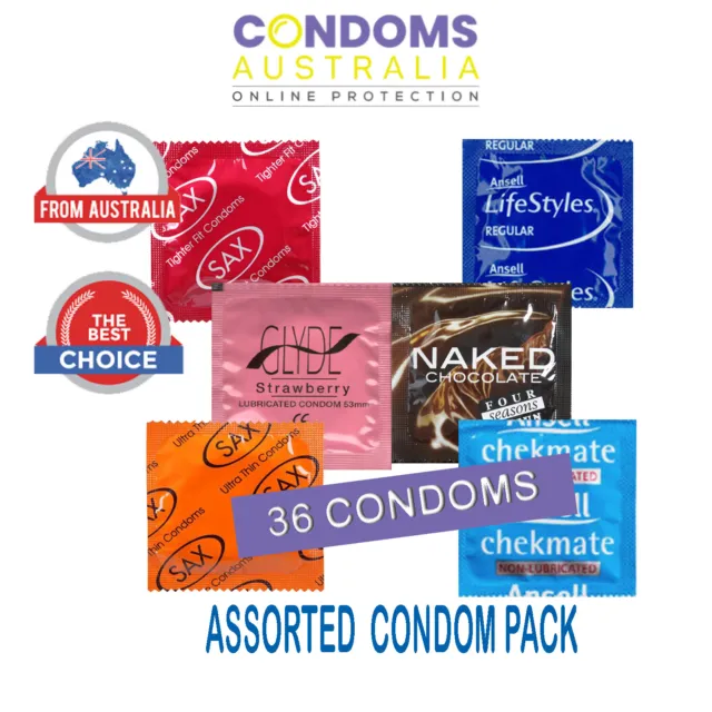Assorted Sampler Condom Pack (36 Condoms)