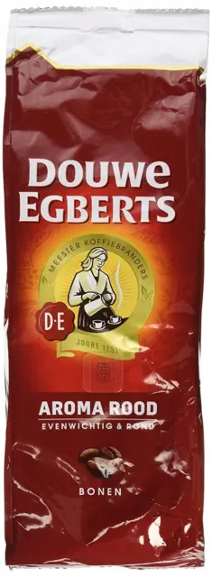 2 Packs Douwe Egberts Aroma Rood Whole Beans Coffee x 17.6oz/500g