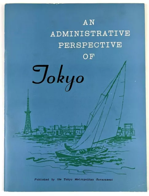 1960 Tokyo Japan Administrative Perspective City Info Vintage Magazine History