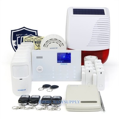 Homsecur HOMSECUR Système d'Alarme Anti-vol sans Fil 4G WIFI+PIR+5*Détecteur de Porte 