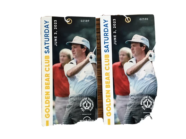 2023 MEMORIAL TOURNAMENT - Golden Bear Club - 2 Tickets - Saturday June