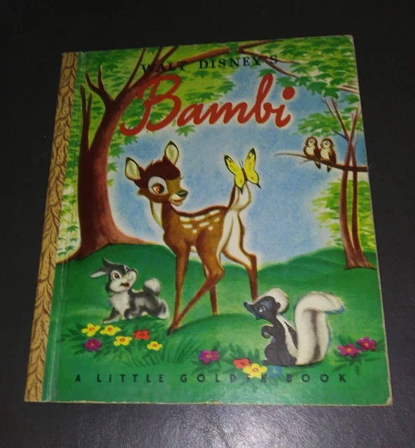 WALT DISNEY'S BAMBI Little Golden Book First Edition A Simon and ...