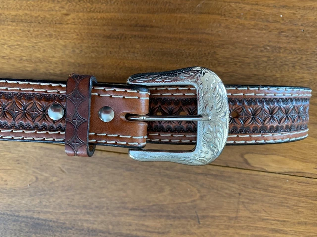 HAND CRAFTED 1 1/2" RANGER BELT Size 38"