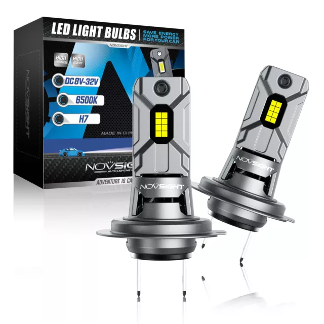 White H1 LED Headlight Bulbs Conversion Kit High Low Beam Lamp 100W 6500K  Parts