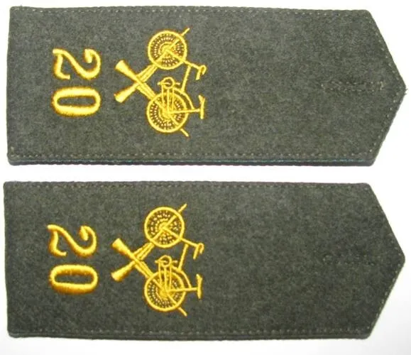 WW1 Shoulder straps of the 20th scooter company Russian Imperial Army Repo