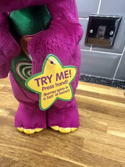 BARNEY PURPLE DINO Dance Dances Sings fisher price 2002 Plush Action ...