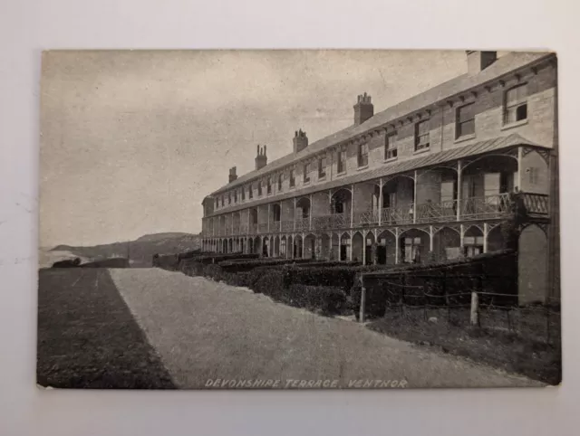 Isle of Wight Vintage Postcard Ventnor Devonshire Terrace Unposted Circa 1920