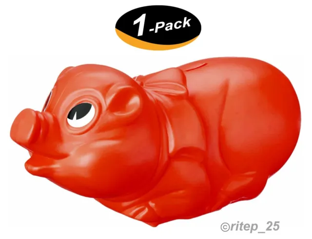 11" Plastic Piggy Banks Saving Money Fun Way Tuff Pigs - Assorted Color (1 Pack)