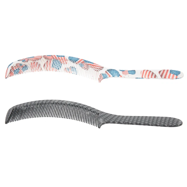2x Professional Men Hairdressing Comb Portable Anti‑Static Comb Hair Styling To. 3