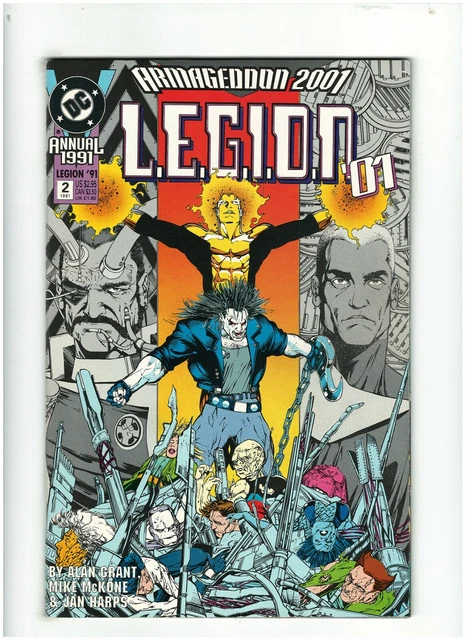 Legion '91 Annual #2 NM- 9.2 DC Comics Lobo & Legion of Super-Heroes