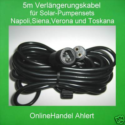 Esotec 5m Rallonge pour Pompe Solaire Pompe de Bassin Pompe D'Étang de Jardin Neuf 