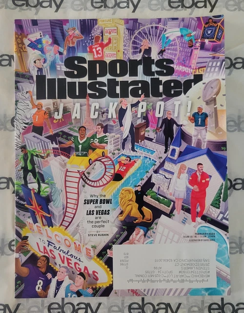 SPORTS ILLUSTRATED MAGAZINE February 2024 Jackpot new but Has mailing