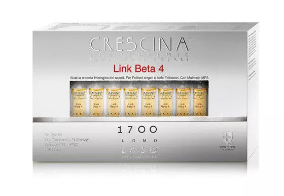 LABO Crescina Iles Cellules Folliculaires Maillon BETA-4 Fall Cheveux 1700 Mens