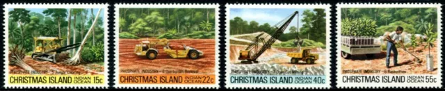 1980 Christmas Island Phosphate Industry Part II Set Of 4 MNH, Clean & Fresh