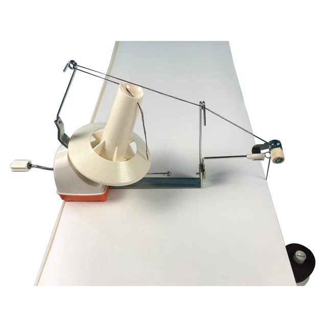 500g Large Yarn Fiber Wool Ball Winder w/ Yarn Guide Clamp-on Base Knitting Tool