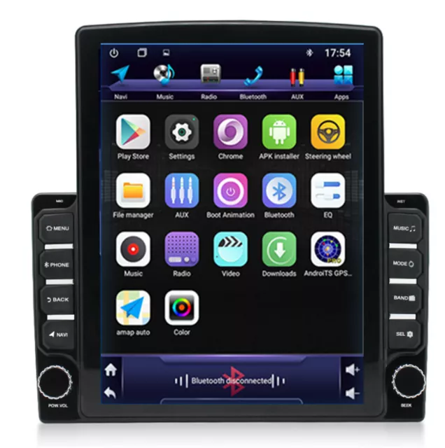 9.7in Android 9.1 Car Stereo Radio GPS Navigation WIFI Quad-core HD Touch Screen