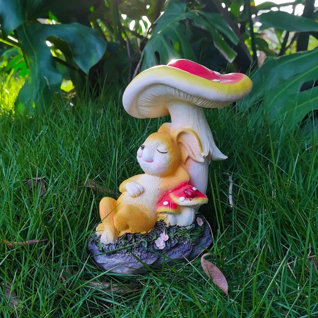 Gartenhasenstatue, Tierskulptur Outdoor Kaninchenfigur für Rasen
