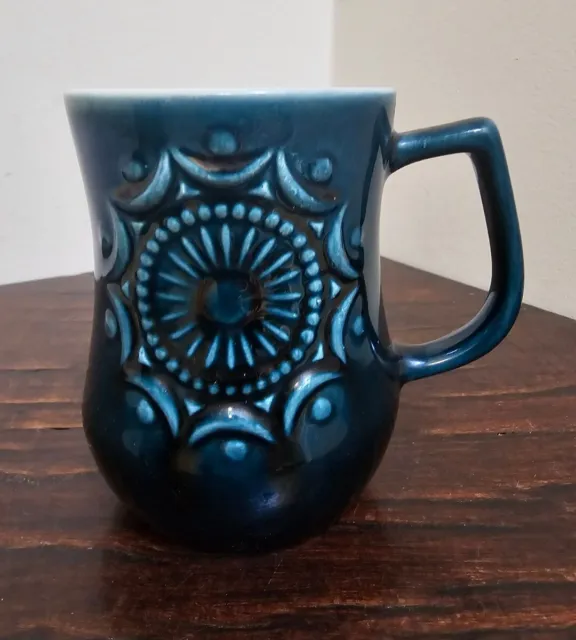 Holkham Blue Pottery Mug Glazed Tea Coffee Cup