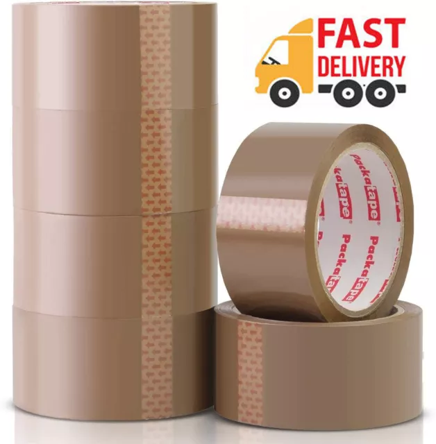 Clear Brown Parcel Packing Tape Packaging Carton Sealing Tapes 48MM X 66M