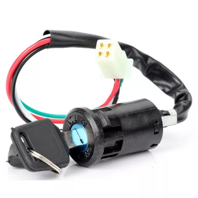 Universal Black Portable Motorcycle Rubber Ignition Switch Key Set Accessories