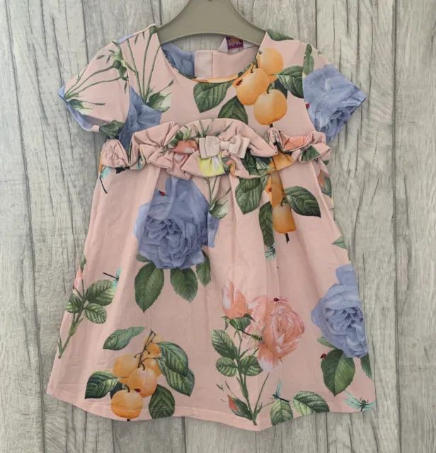 Ted Baker Dress 2-3 Years Girls Age 2 Floral Designer Party Summer Worn Once