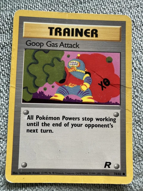 2000 Pokémon Card Original Series 5 Team Rocket TR trainer goop gas attack 78/82