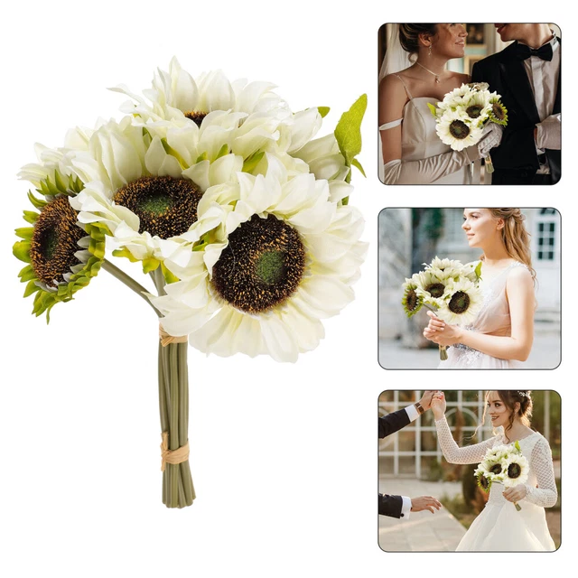 1 Bundle of Simulation Sunflower Bouquet Sunflower Decoration for Wedding