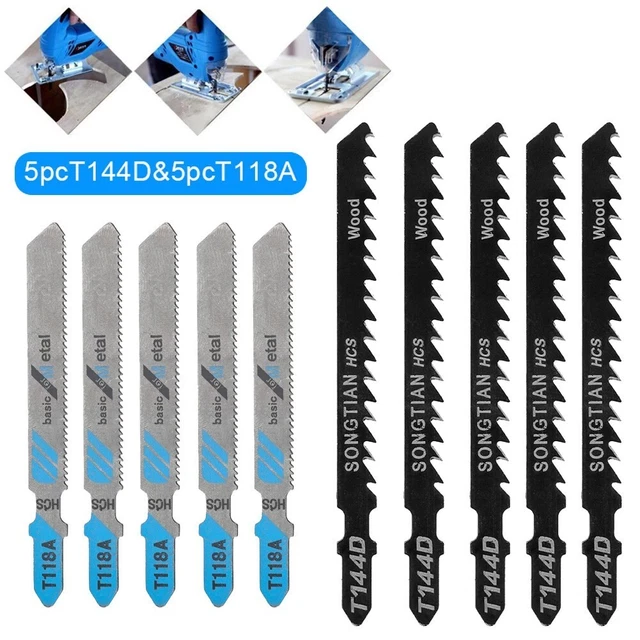 Cortar diferentes cuchillas hojas de sierra de calar T144D + T118A carpintería