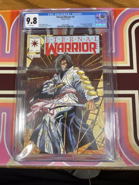 Eternal Warrior 4 - 1st Bloodshot (Cameo Appearance) 1992 - CGC Graded 9.8