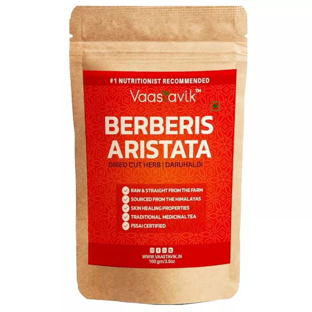 VK Berberis Aristata Tea,Daru Haldi Dried Tea Cut Leaves (100gm)