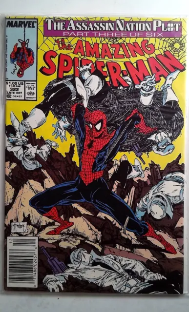 The Amazing Spider-Man #322 Marvel Comics (1989) Newsstand 1st Series Comic Book