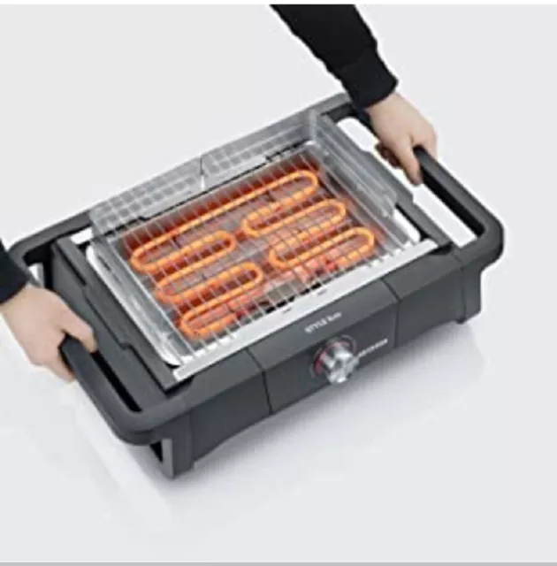 Severin Barbecue-Grill Stand Style Evo S 2.500 W Elektrogrill SafeTouch-Gehäuse 2