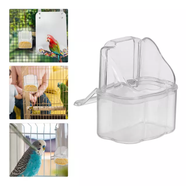 5 piezas periquito automático taza de plástico alimentador para aves mascota